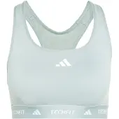 Adidas Sportbehå 'TECHFIT' ljusgrön / vit