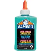 ELMER'S Elmers glow-in-the-dark hobbylim blå 147 ml