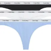 Calvin Klein 3 Pack Thongs Icon Logo