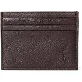 Ralph Lauren unisex. 405913722001 Korthållare i brunt kornigt läder (OSFA), Casual, Klassisk, Hud