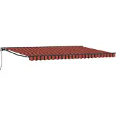 vidaXL Utfällbar markis Orange och Brunt 500x300 cm tyg