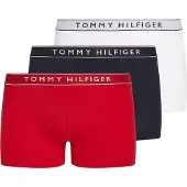 Tommy Hilfiger 3 Pack Essential Repeat Logo Waistband Trunks