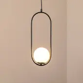 Opviq Glas pendellampa , dimbar, Svart, Vardagsrum / matsal, Glas, Modern, Pendellampa