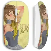CAPACHEAP Souris Sans Fil Pin Up Belle Et La Bete
