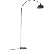 LINDBY Golvlampa Tonka , Svart, Vardagsrum / matsal, Metall, Modern, Golvlampa