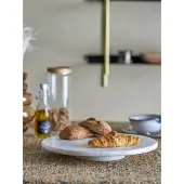 Bloomingville Ellin fat på stativ, vit, marmor