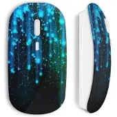 CAPACHEAP Souris sans fil pluie galaxy