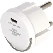 Brennenstuhl 1508110010 Adapter 12 W USB-C hane Vit Utomhus