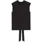 BOSS Regular-fit blouse in sandwashed silk with tie neck