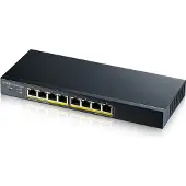 Zyxel GS1900-8HP - Switch - smart - 8 x 10/100/1000 (PoE+) - skrivbordsmodell, väggmonterbar - PoE+ (70 W)