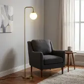 Opviq Golvlampa Viran , Mässing / guld, Vardagsrum / matsal, Metall, Golvlampa