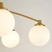 Searchlight Taklampa Feylinn, dimbar, Vitt / opal, Vardagsrum / matsal, Glas, Modern, Taklampa