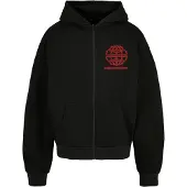 MJ Gonzales Global Flame Oversized Sweatshirt Med Dragkedja
