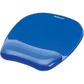 Fellowes CRYSTAL Mouse & Wrist Pad Gel cyan