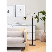Halo Design Golvlampa , Svart, Vardagsrum, Metall