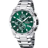 Festina Sports Chorongraph Rostfritt stål Grön Urtavla Quartz F20463-3 F204633 100M herrklocka grön