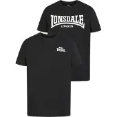 Lonsdale Piddinghoe T-shirt Med Korta ärmar 2 Enheter
