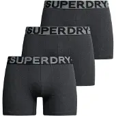 Superdry för män. M3110452C Förpackning med 3 boxershorts Grå design (XL), Hemkläder, Bomull