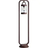 TRIO Lighting Pollare uthomus SAMBESI, dimbar, Brun / rost, Aluminium / grå / zink, Modern, Utomhuslampa