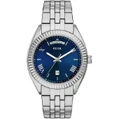 Fossil Analog klocka 'Campbell' marinblå / silver / vit