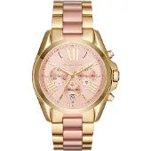 Michael Kors Klocka - - MK6359 - Tvåfärgat stål - Rosa urtavla - Analog kvarts
