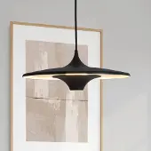 VIOKEF Pendellampa Rene, Svart, Vardagsrum / matsal, Metall, Modern