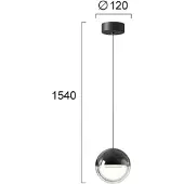 VIOKEF Pendellampa Zirea, Vardagsrum / matsal, Metall, Modern