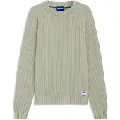 HUGO Relaxed-fit cotton sweater with raglan sleeves