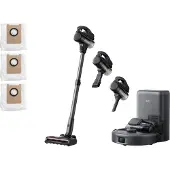 Eufy E20, Dammväska, Svart, Grå, Rund, Dammväska, Laddning, Rening, 2 cm
