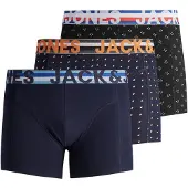 Jack & Jones Boxershorts 'Henrik' blå / orange / svart / vit