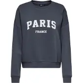 ONLY Sweatshirt mörkblå / vit