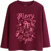Next T-shirt ljusrosa / burgunder