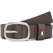 Tommy Hilfiger Tommy Jeans Leather Oval Buckle Logo Plaque Belt