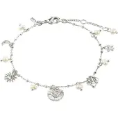 Pilgrim Armband 'Mylan' silver / transparent / pärlvit