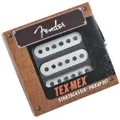 Fender Tex-Mex Stratocaster Pickuper Vita Uppsättning med 3