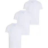 Calvin Klein 3 Pack V Neck T-Shirts Cotton Stretch Blend