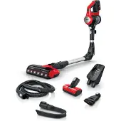 Bosch Unlimited 7 ProAnimal BBS711ANM - Dammsugare - skaft/handhållen (2-i-1) - utan påse - sladdlös - röd - 1 batteri, laddare medföljer