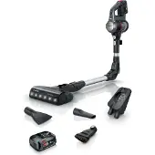 Bosch Unlimited 7 BBS712A - Dammsugare - skaft/handhållen (2-i-1) - utan påse - sladdlös - antracit - 2 batterier, laddare medföljer