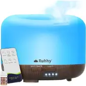 Ruhhy Aroma diffuser - LED-luftfuktare med fjärrkontroll N23511
