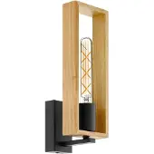 Eglo LITTLETON vägglampa E27 svart/EG FSC