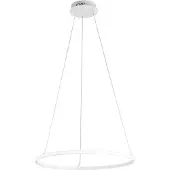 LUCE Design Pendellampa Axis, Vitt / opal, Vardagsrum / matsal, Metall, Modern
