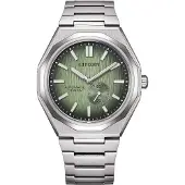 Citizen Mekaniskt Armbandsur Serie 100 Meter Vattentät Automatisk Titanrem 40,5 mm Unisex Grön Urtavla NK5020-58X blå