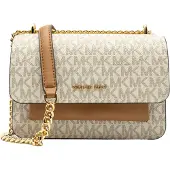 Michael Kors Axelremsväska camel / mörkbrun / off-white