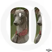 MANIACASE Souris Sans Fil Lévrier greyhound Gris