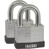 Kasp K13040D2 Hänglås 40 mm Lika låsning Silver Nyckel