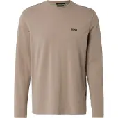 BOSS Stretch-cotton T-shirt with contrast logo