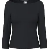 Pieces Phoebe Boatneck T-shirt Med 3/4 ärm