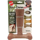 Spot Bam-Bones Easy Grip säkert tuggben hund (nötsmak)