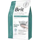 Brit Grain Free Veterinary Care Cat Sterilised Salmon Pea 2 kg