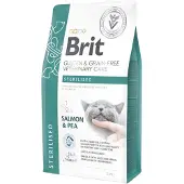 Brit Grain Free Veterinary Care Cat Sterilised Salmon Pea 5 kg